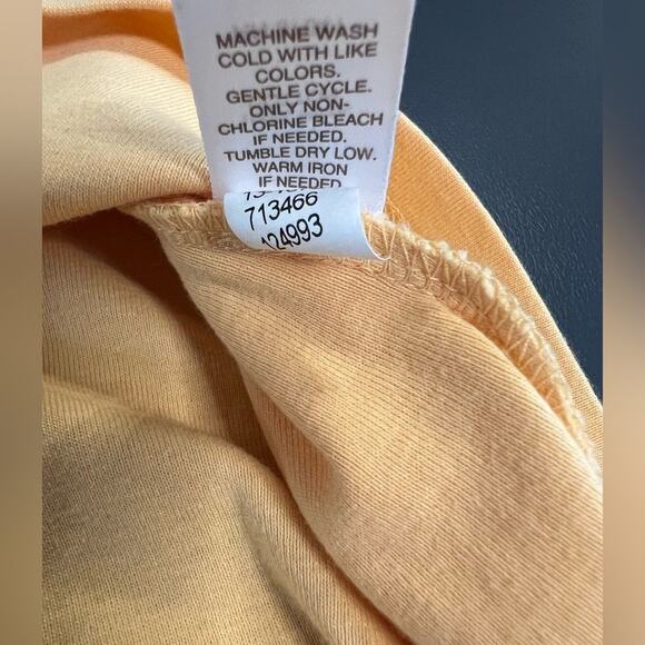 J. Jill Perfect Pima V-neck Elbow Sleeve Tee, Yellow, Sz Small - Picture 8 of 9